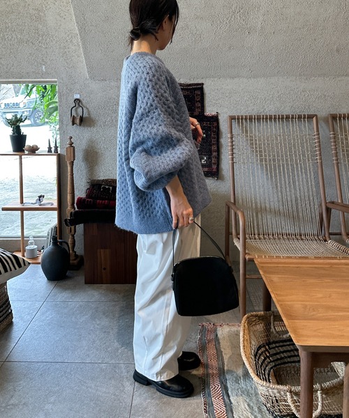 セール】【サイズ展開あり】オーバーサイズハニカムニット（ニット