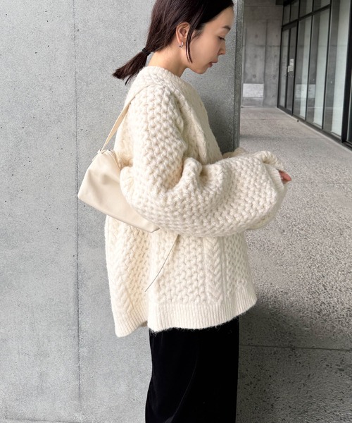 モカ♡ セレクトモカ　by son オーバーサイズハニカムニット セール】オーバーサイズハニカムニット（ニット/セーター）｜select