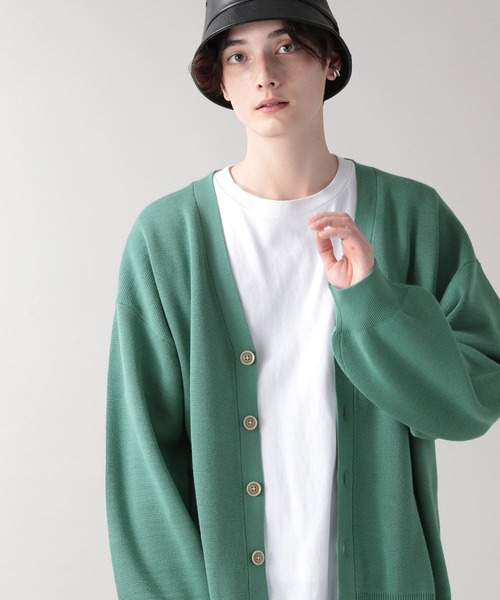 RAGEBLUE（レイジブルー）の「ミラノリブカーデ/214807（カーディガン/ボレロ・メンズ・ブラック/グレー/グリーン/オフホワイト/イエロー/オレンジ/ブルー/ブルー系その他/ダークグリーン/ピンク・MEDIUM/LARGE）」の12枚目の写真