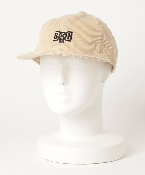 BOUNTY HUNTER（バウンティーハンター）の「BxH CORDUROY LOGO Cap（キャップ・メンズ・ブラック/ベージュ/グレー・FREE）」の3枚目の写真
