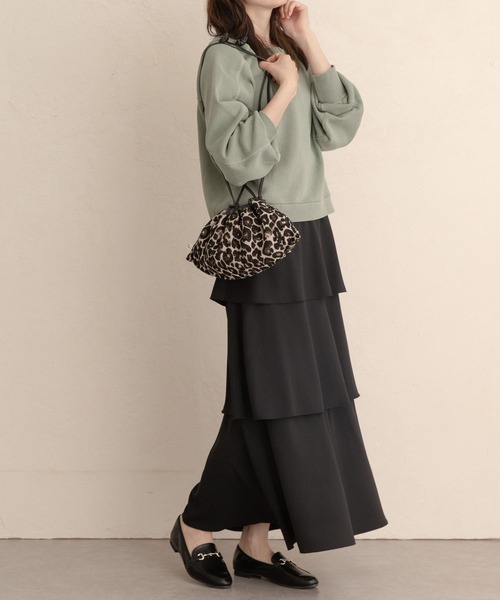 RODE SKO（ロデスコ）の「リバーシブルキンチャクバッグ（ハンドバッグ・レディース・ブラック/ブラウン/アイボリー・ONE）」の6枚目の写真