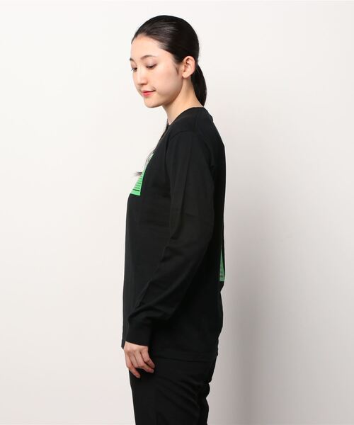 X-girl(エックスガール)の「WORDS FACE L/S TEE(Tシャツ/カットソー・レディース・ホワイト/ライトブルー/ブラック/ブラウン・SMALL/MEDIUM/LARGE/X-LARGE)」の6枚目の写真