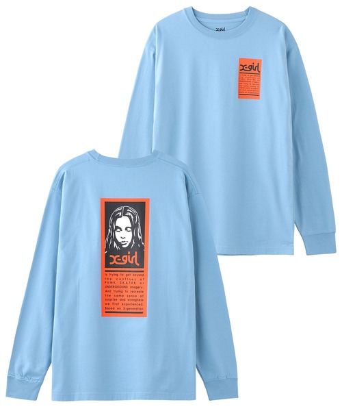 X-girl(エックスガール)の「WORDS FACE L/S TEE(Tシャツ/カットソー・レディース・ホワイト/ライトブルー/ブラック/ブラウン・SMALL/MEDIUM/LARGE/X-LARGE)」の10枚目の写真