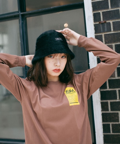 X-girl(エックスガール)の「WORDS FACE L/S TEE(Tシャツ/カットソー・レディース・ホワイト/ライトブルー/ブラック/ブラウン・SMALL/MEDIUM/LARGE/X-LARGE)」の15枚目の写真