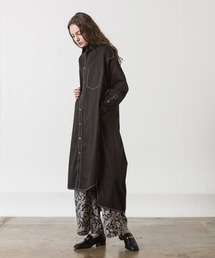 N/Cツイルステッチワークシャツワンピース