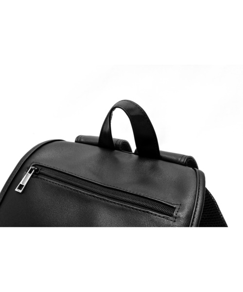 DEVICE（デバイス）の「【インフルエンサー こーせ＆ぬこコラボ】Rename フェイクレザー  ギャザーデザイン バックパック リュックサック（バックパック/リュック・レディース・ブラック・FREE）」の20枚目の写真