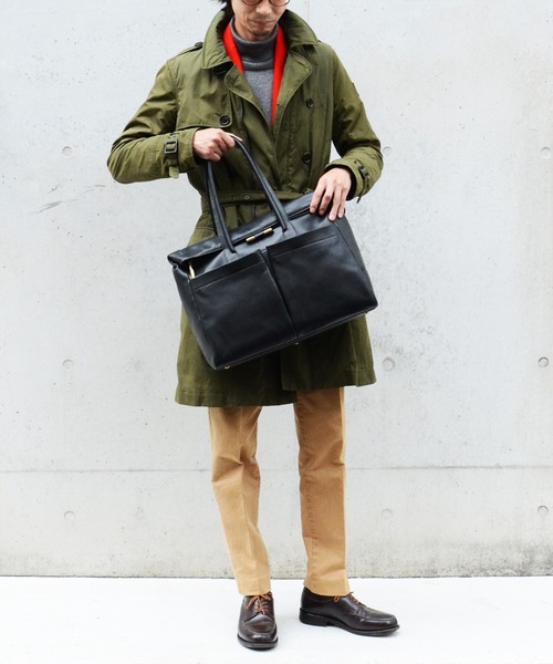 TOFF&LOADSTONE（トフアンドロードストーン）の「タイド（トートバッグ・メンズ・ダークグレー・FREE）」の15枚目の写真