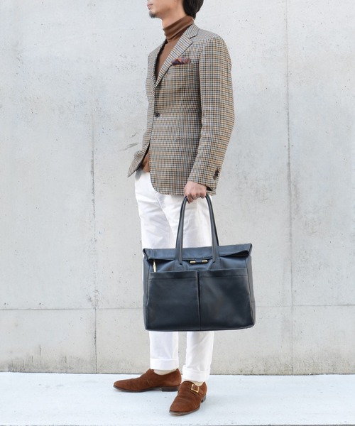 TOFF&LOADSTONE（トフアンドロードストーン）の「タイド（トートバッグ・メンズ・ダークグレー・FREE）」の7枚目の写真