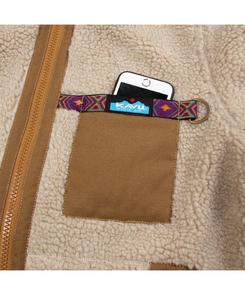 KAVU（カブー）の「【A&Fカントリー別注】KAVU/カブー BOA JACKET/ボアジャケット（ブルゾン・メンズ・ネイビー/ブラウン・MEDIUM/LARGE/X-LARGE/SMALL）」の20枚目の写真