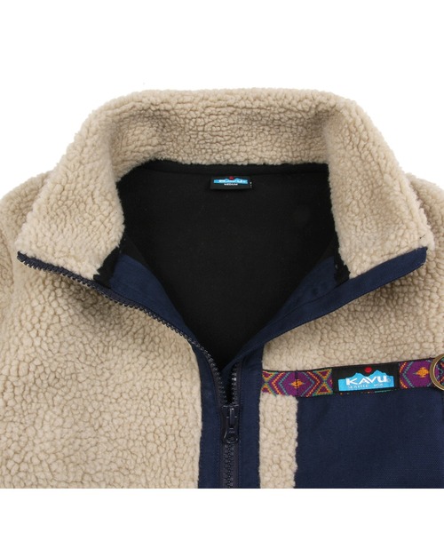 KAVU（カブー）の「【A&Fカントリー別注】KAVU/カブー BOA JACKET/ボアジャケット（ブルゾン・メンズ・ネイビー/ブラウン・MEDIUM/LARGE/X-LARGE/SMALL）」の5枚目の写真