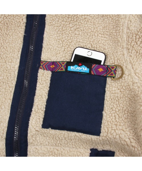 KAVU（カブー）の「【A&Fカントリー別注】KAVU/カブー BOA JACKET/ボアジャケット（ブルゾン・メンズ・ネイビー/ブラウン・MEDIUM/LARGE/X-LARGE/SMALL）」の12枚目の写真