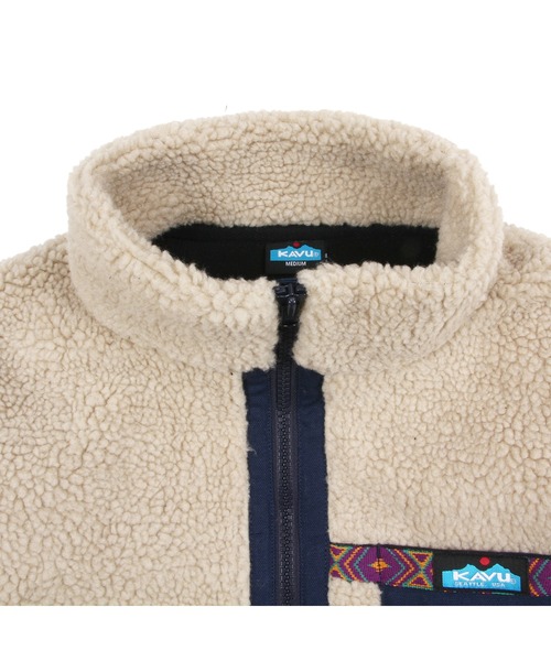 KAVU（カブー）の「【A&Fカントリー別注】KAVU/カブー BOA JACKET/ボアジャケット（ブルゾン・メンズ・ネイビー/ブラウン・MEDIUM/LARGE/X-LARGE/SMALL）」の8枚目の写真