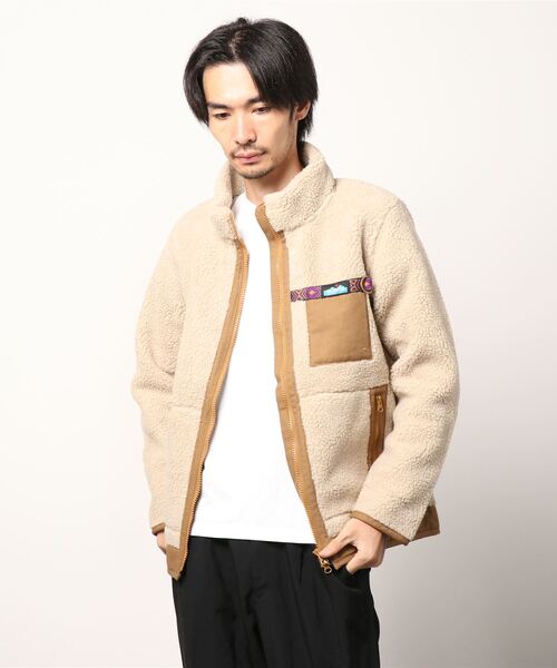 KAVU（カブー）の「【A&Fカントリー別注】KAVU/カブー BOA JACKET/ボアジャケット（ブルゾン・メンズ・ネイビー/ブラウン・MEDIUM/LARGE/X-LARGE/SMALL）」の21枚目の写真