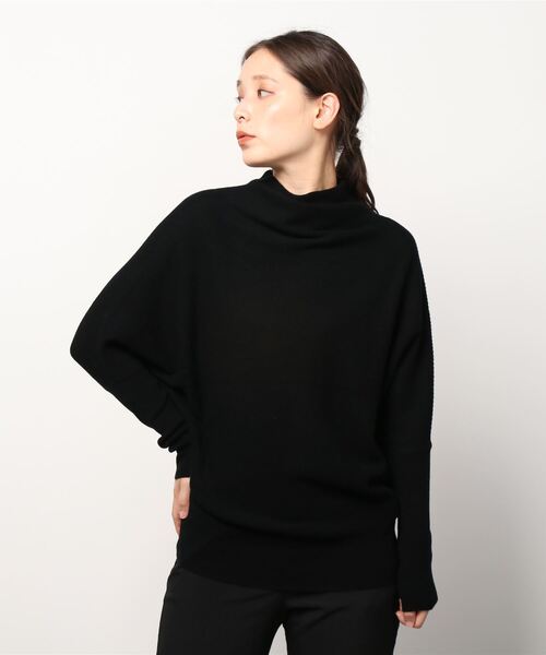 ALLSAINTS（オールセインツ）の「RIDLEY CASHMERE BLEND JUMPER | RIDLEY カシミヤ ブレンド ニット・セーター（ニット/セーター・レディース・ブラック/ホワイト系・M/S/XS）」の5枚目の写真
