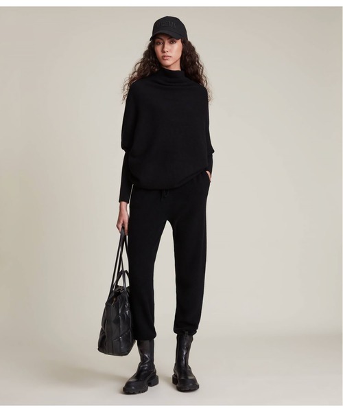 ALLSAINTS（オールセインツ）の「RIDLEY CASHMERE BLEND JUMPER | RIDLEY カシミヤ ブレンド ニット・セーター（ニット/セーター・レディース・ブラック/ホワイト系・M/S/XS）」の8枚目の写真