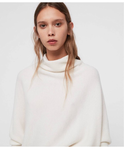 ALLSAINTS（オールセインツ）の「RIDLEY CASHMERE BLEND JUMPER | RIDLEY カシミヤ ブレンド ニット・セーター（ニット/セーター・レディース・ブラック/ホワイト系・M/S/XS）」の14枚目の写真