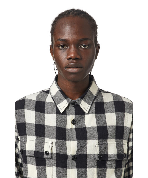 DIESEL（ディーゼル）の「メンズ チェックシャツ レギュラーフィット（シャツ/ブラウス・メンズ・ホワイト/ブラウン系その他/マスタード/バーガンディー・XX-LARGE/SMALL/X-SMALL/MEDIUM/LARGE/X-LARGE）」の14枚目の写真