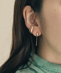 SMELLY | ミニメタルチェーンツナガリイヤカフピアス(ピアス（両耳用）)