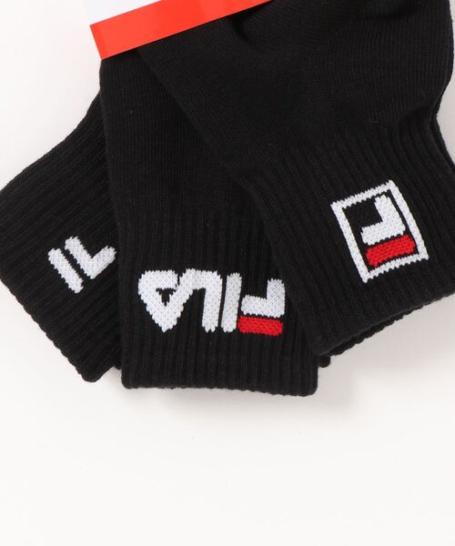 Fila キッズ 異柄ワンポイント 3足組 ショートソックス ソックス 靴下 Fila フィラ のファッション通販 Zozotown