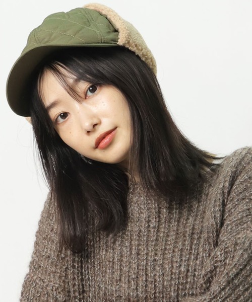 salle de bal（サルデバル）の「キルティングボア付キャップ SPH C30548 SPI（キャップ・レディース・ベージュ/ブラック/オリーブドラブ・FREE）」の3枚目の写真