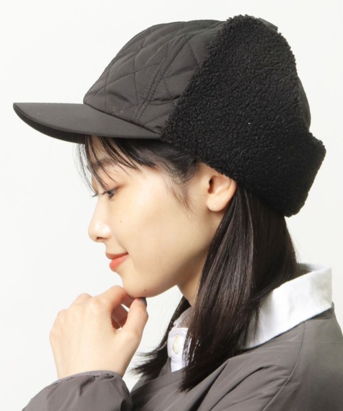 salle de bal（サルデバル）の「キルティングボア付キャップ SPH C30548 SPI（キャップ・レディース・ベージュ/ブラック/オリーブドラブ・FREE）」の2枚目の写真