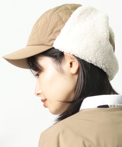 salle de bal（サルデバル）の「キルティングボア付キャップ SPH C30548 SPI（キャップ・レディース・ベージュ/ブラック/オリーブドラブ・FREE）」の12枚目の写真