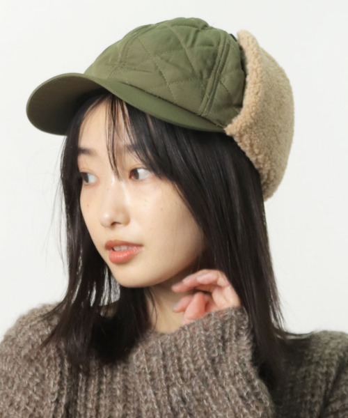 salle de bal（サルデバル）の「キルティングボア付キャップ SPH C30548 SPI（キャップ・レディース・ベージュ/ブラック/オリーブドラブ・FREE）」の11枚目の写真