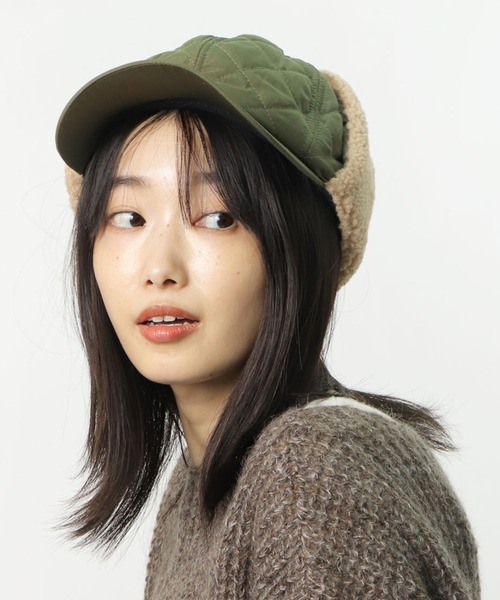 salle de bal（サルデバル）の「キルティングボア付キャップ SPH C30548 SPI（キャップ・レディース・ベージュ/ブラック/オリーブドラブ・FREE）」の9枚目の写真