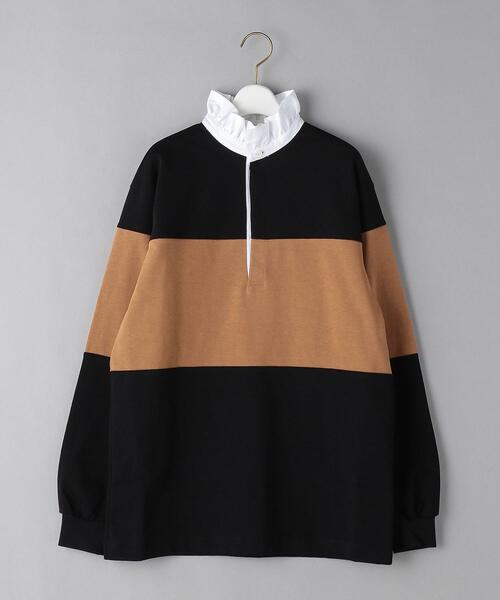 dahl'ia（ダリア）の「＜dahl'ia＞フリル ラガーシャツ（Tシャツ