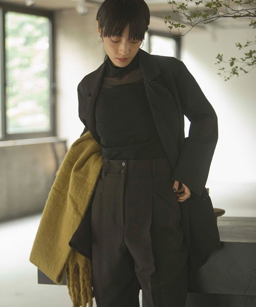 ANT（アント）の「マニッシュシルエット3Bダブルジャケット【ANT】（テーラードジャケット・レディース・ブラック/グレー/イエロー・FREE）」の18枚目の写真