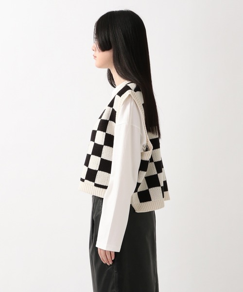 ALAND（エーランド）の「3.3Field Trip／チェッカーショートVEST　2256104（ベスト・レディース・ブラック/パープル・FREE）」の8枚目の写真