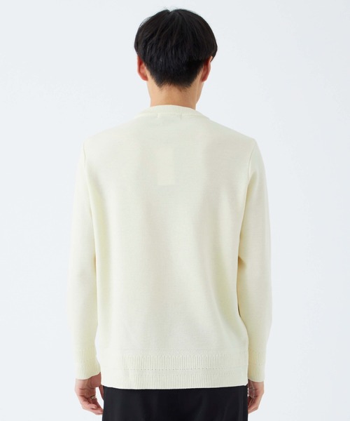 WRAPINKNOT（ラッピンノット）の「STUDIOUS別注 奇跡のクルーネック（ニット/セーター・メンズ・ライトグレー/ブラウン/グリーン/ブラック/オフホワイト・3/4/2）」の10枚目の写真