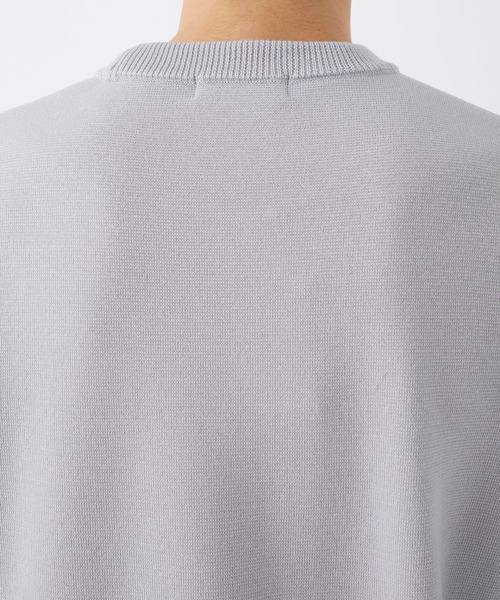 WRAPINKNOT（ラッピンノット）の「STUDIOUS別注 奇跡のクルーネック（ニット/セーター・メンズ・ライトグレー/ブラウン/グリーン/ブラック/オフホワイト・3/4/2）」の19枚目の写真