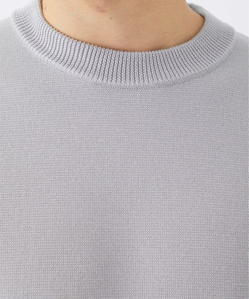 WRAPINKNOT（ラッピンノット）の「STUDIOUS別注 奇跡のクルーネック（ニット/セーター・メンズ・ライトグレー/ブラウン/グリーン/ブラック/オフホワイト・3/4/2）」の14枚目の写真