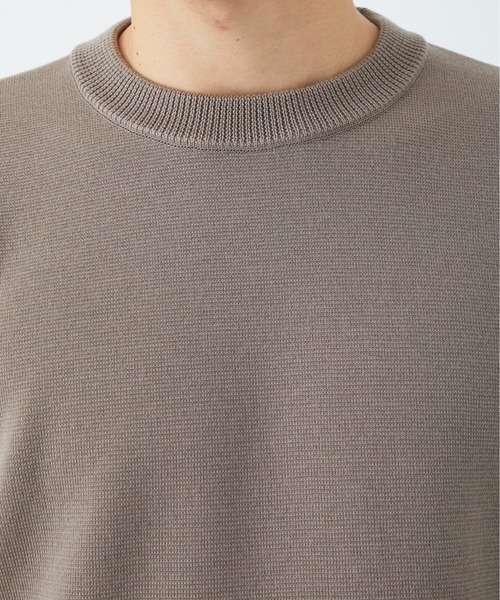 WRAPINKNOT（ラッピンノット）の「STUDIOUS別注 奇跡のクルーネック（ニット/セーター・メンズ・ライトグレー/ブラウン/グリーン/ブラック/オフホワイト・3/4/2）」の17枚目の写真