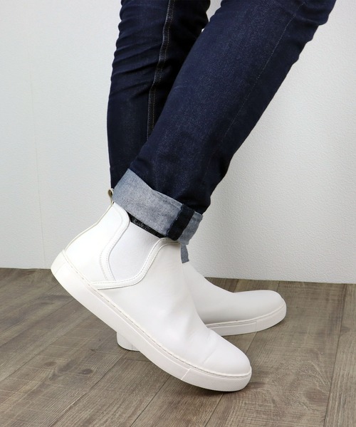 Dedes（デデス）の「ベーシックサイドゴアスニーカー（スニーカー・メンズ・ホワイト/ブラック/ブラック×ブラック・41/42/43/44/40）」の2枚目の写真