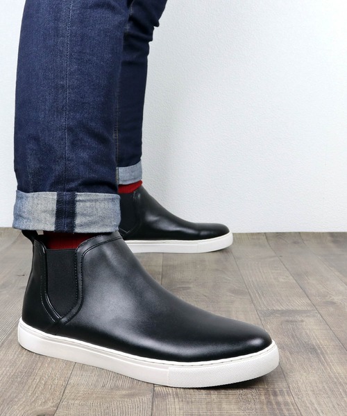 Dedes（デデス）の「ベーシックサイドゴアスニーカー（スニーカー・メンズ・ホワイト/ブラック/ブラック×ブラック・41/42/43/44/40）」の3枚目の写真