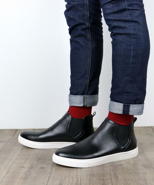 Dedes（デデス）の「ベーシックサイドゴアスニーカー（スニーカー・メンズ・ホワイト/ブラック/ブラック×ブラック・41/42/43/44/40）」の6枚目の写真