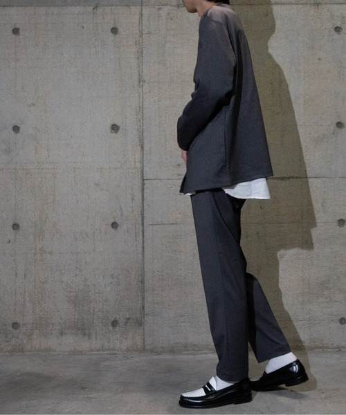 JOHN'S CLOSET(ジョンズクローゼット)の「【3】ROOT THREE MVSニットノーカラージャケット(テーラードジャケット・メンズ・ネイビー/グレー・MEDIUM/LARGE/X-LARGE)」の10枚目の写真