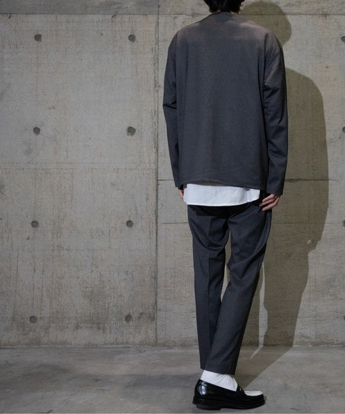 JOHN'S CLOSET(ジョンズクローゼット)の「【3】ROOT THREE MVSニットノーカラージャケット(テーラードジャケット・メンズ・ネイビー/グレー・MEDIUM/LARGE/X-LARGE)」の11枚目の写真