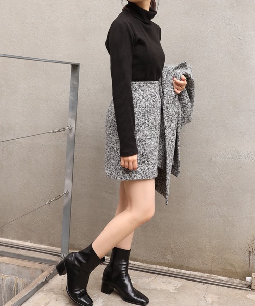 one after another NICE CLAUP(ワンアフターアナザーナイスクラップ)の「アソート柄のダブルジャケットコート(その他アウター・レディース・オフホワイト/グレー系その他/グリーン系その他・FREE)」の12枚目の写真