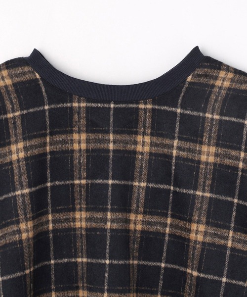 179/WG（イチナナキュウダブルジー）の「シャギーチェックプルオーバー【前後2WAY】（シャツ/ブラウス・レディース・ブラウン/ネイビー/オフホワイト・MEDIUM）」の11枚目の写真