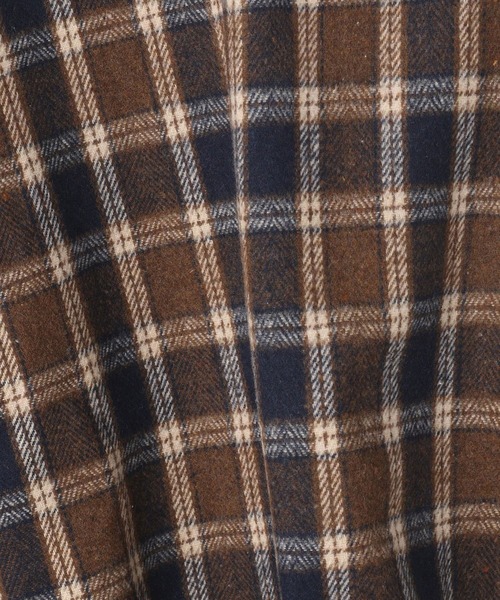 179/WG（イチナナキュウダブルジー）の「シャギーチェックプルオーバー【前後2WAY】（シャツ/ブラウス・レディース・ブラウン/ネイビー/オフホワイト・MEDIUM）」の14枚目の写真
