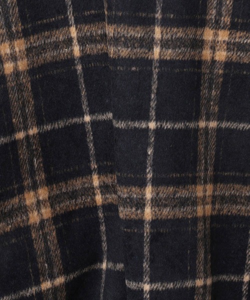 179/WG（イチナナキュウダブルジー）の「シャギーチェックプルオーバー【前後2WAY】（シャツ/ブラウス・レディース・ブラウン/ネイビー/オフホワイト・MEDIUM）」の16枚目の写真
