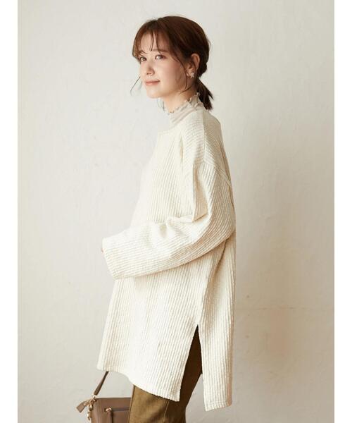 Sugar spoon（シュガースプーン）の「・SUGAR SPOON ソデシャーリングハイネック＊（Tシャツ/カットソー・レディース・ブラック/ベージュ/イエロー/アイボリー・FREE）」の14枚目の写真