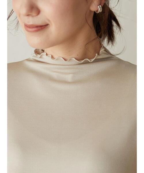 Sugar spoon（シュガースプーン）の「・SUGAR SPOON ソデシャーリングハイネック＊（Tシャツ/カットソー・レディース・ブラック/ベージュ/イエロー/アイボリー・FREE）」の16枚目の写真