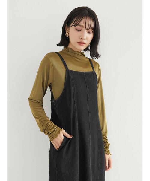 Sugar spoon（シュガースプーン）の「・SUGAR SPOON ソデシャーリングハイネック＊（Tシャツ/カットソー・レディース・ブラック/ベージュ/イエロー/アイボリー・FREE）」の20枚目の写真