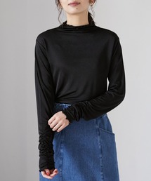 Sugar spoon | ・SUGAR SPOON ソデシャーリングハイネック＊(Tシャツ/カットソー)
