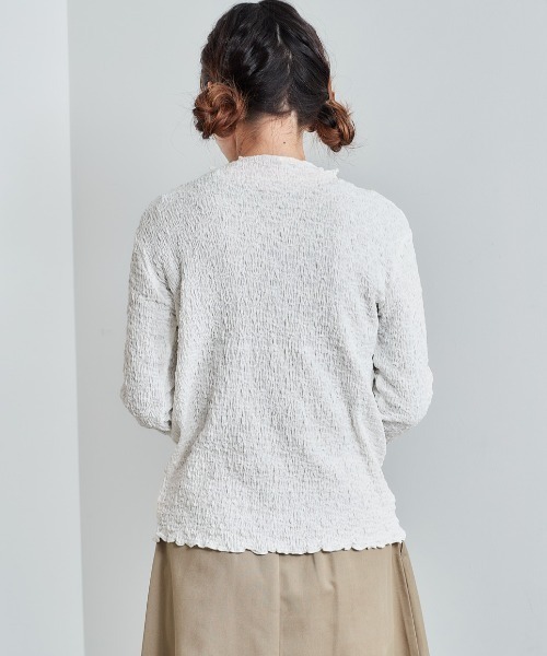 cepo(セポ)の「ランダムシャーリングロングスリーブ(Tシャツ/カットソー・レディース・ブラック/オフホワイト/ブルー・M)」の14枚目の写真