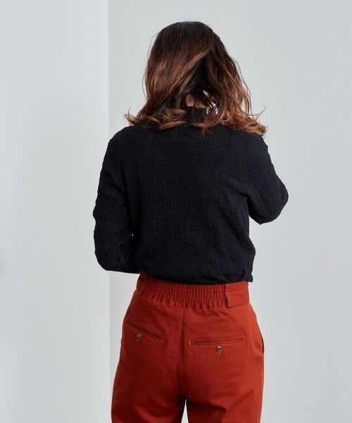 cepo(セポ)の「ランダムシャーリングロングスリーブ(Tシャツ/カットソー・レディース・ブラック/オフホワイト/ブルー・M)」の8枚目の写真